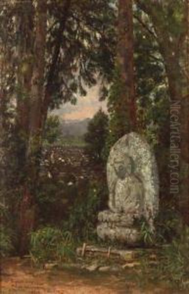 Great Buddha, Kyoto Oil Painting by Winckworth Allan Gay