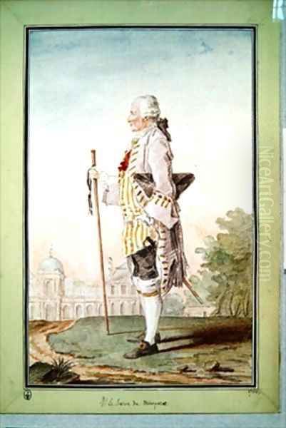 Le Baron de Montpezat Oil Painting by Louis Carrogis Carmontelle