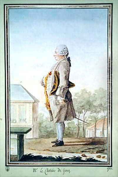 Le Chevalier de Gascq Oil Painting by Louis Carrogis Carmontelle