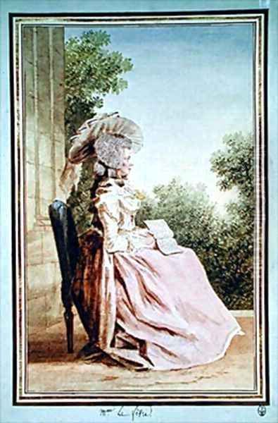 Madame Lefevre Oil Painting by Louis Carrogis Carmontelle