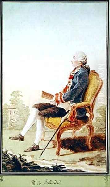 Monsieur de Bullioud 1741-1763 Oil Painting by Louis Carrogis Carmontelle