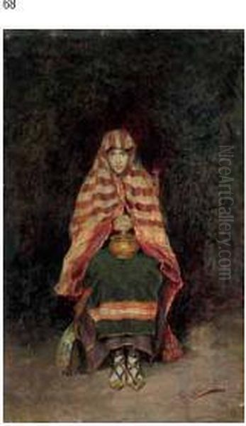 Figura Femminile Oil Painting by Edoardo Gelli