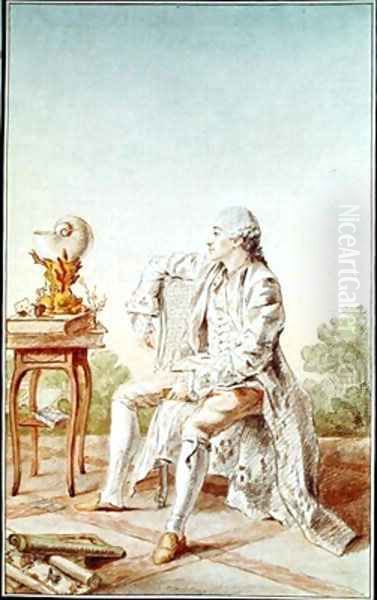 Monsieur Marie Joseph Savalette de Buchelay Oil Painting by Louis Carrogis Carmontelle