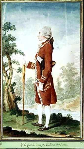 Philippe Knight of Arcy 1725-79 Oil Painting by Louis Carrogis Carmontelle