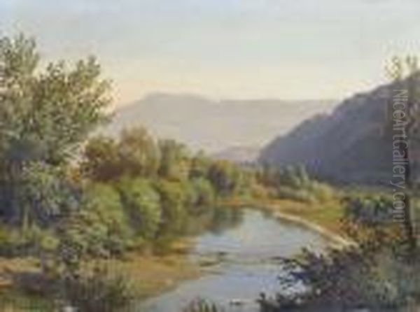 Les Iles D'arve Oil Painting by Jean Philippe George-Juillard