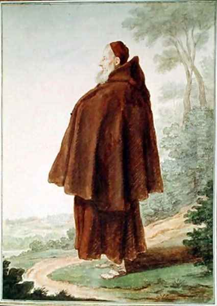 Brother Eloi of Meudon Oil Painting by Louis Carrogis Carmontelle