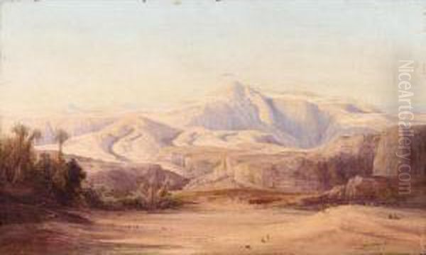 The Sinai Desert Oil Painting by Friedrich Otto Georgi