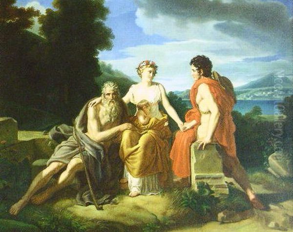 The Three Ages Of Man Oil Painting by Baron Francois Gerard