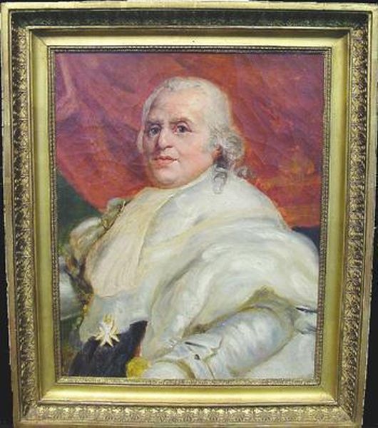 Portrait Sketch Of Louis Xviii Oil Painting by Baron Francois Gerard