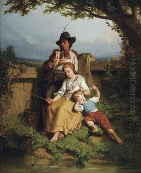 Le Repos Oil Painting by Theodore Gerard