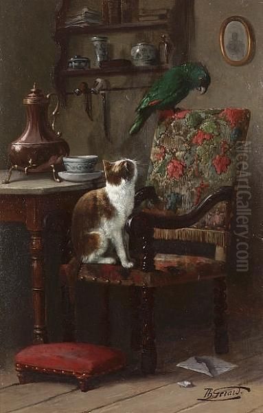 Wary Companions Oil Painting by Theodore Gerard