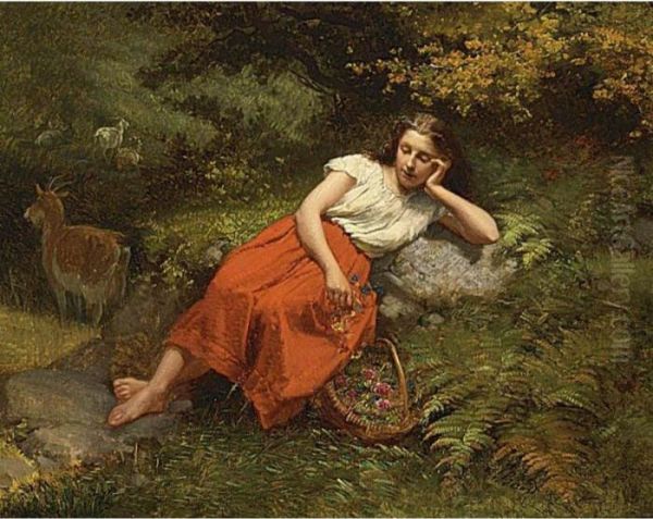 A Moment Of Rest Oil Painting by Theodore Gerard