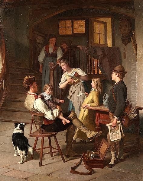 The Recital Oil Painting by Theodore Gerard