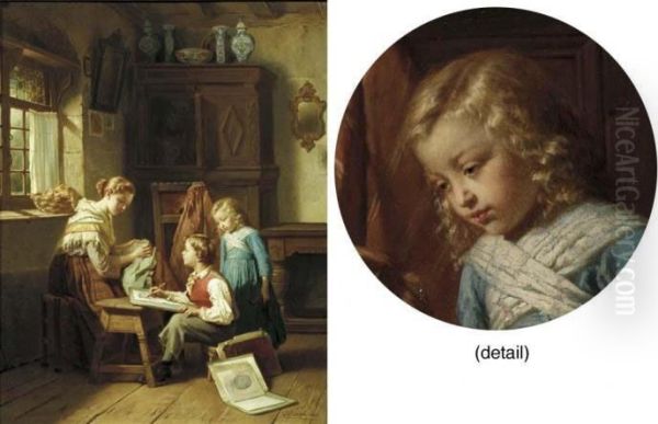 The Young Artist Oil Painting by Theodore Gerard