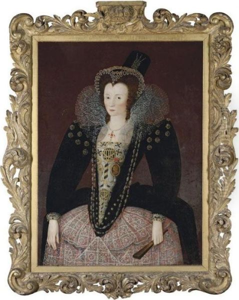 Portrait Of A Lady Oil Painting by Marcus Ii Gerards