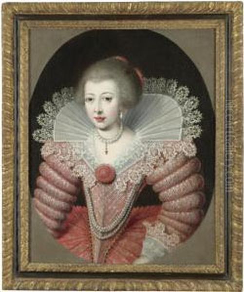 Portrait Of A Lady Oil Painting by Marcus Ii Gerards