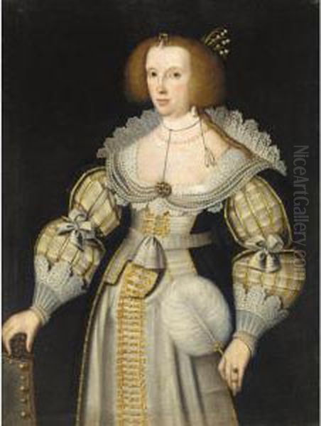 Portrait Of A Lady Oil Painting by Marcus Ii Gerards