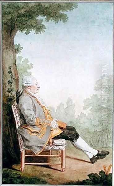 Pierre Chrysostome d'Usson-Bonac (1724-82) Comte d'Usson Oil Painting by Louis Carrogis Carmontelle