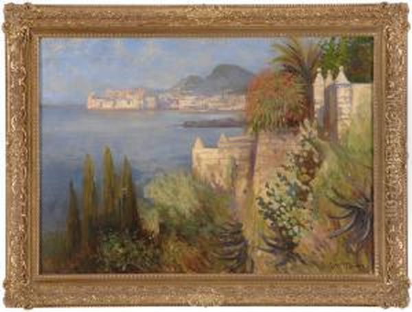 Ansicht Von Dubrovnik. Oil Painting by Imre Gergely