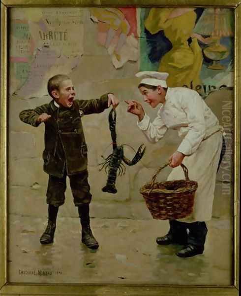 Le Petit Comis (d.1902) Oil Painting by Paul Charles Chocarne-Moreau