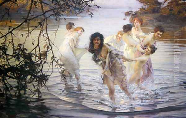 Happy Games, 1899 Oil Painting by Paul Chabas