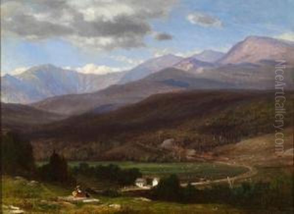 Presidential Range, Conaway Valley Oil Painting by Samuel Lancaster Gerry