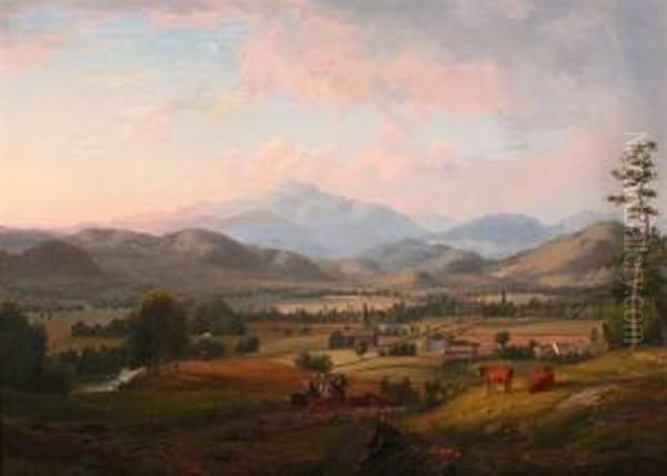 Mt. Washington From Conway Valley, New Hampshire Oil Painting by Samuel Lancaster Gerry