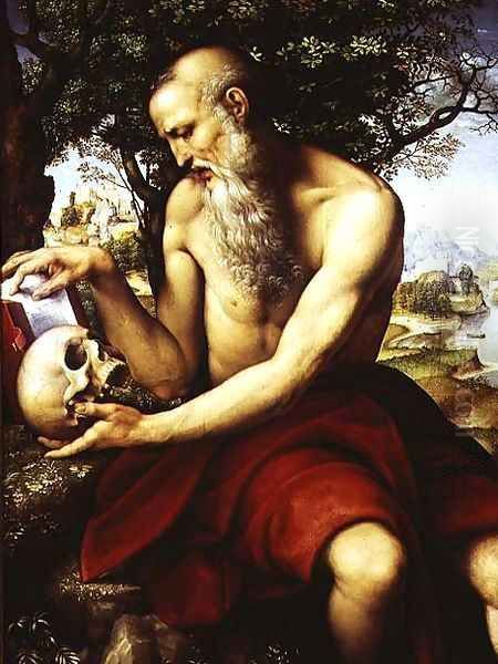 St Jerome 1507 12 Oil Painting by Giovanni Francesco Caroto