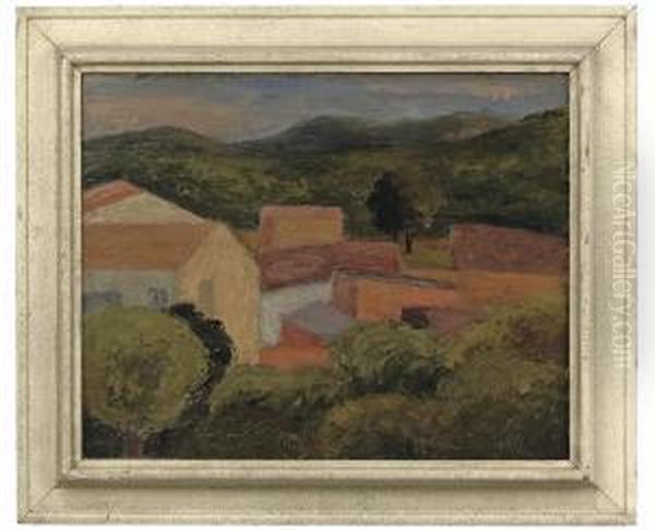 Spanish Scene Oil Painting by Mark Gertler