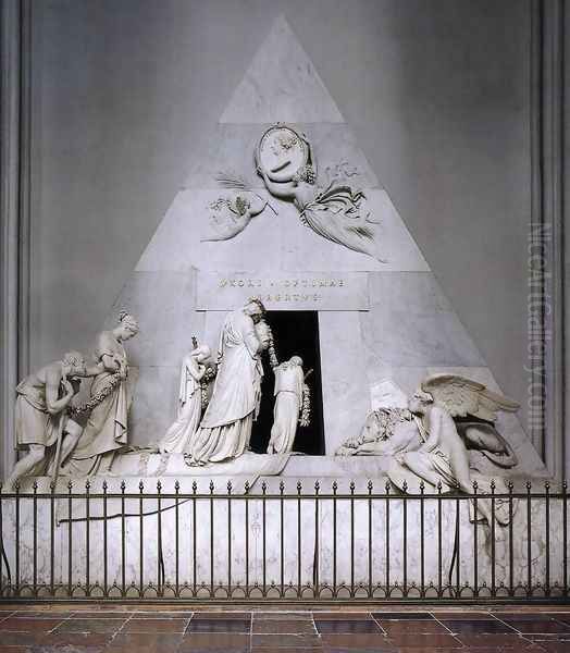 Tomb of Duchess Maria Christina of Saxony-Teschen Oil Painting by Antonio Canova