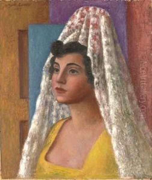 Portrait Of Dorothy Morland Oil Painting by Mark Gertler