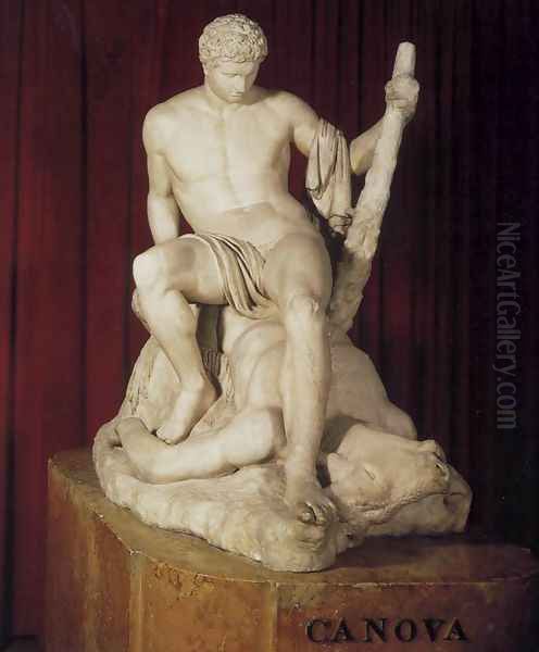 Theseus and the Minotaur Oil Painting by Antonio Canova