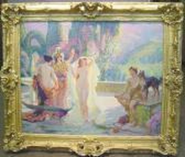 The Judgment Of Paris Oil Painting by Paul Jean Gervais