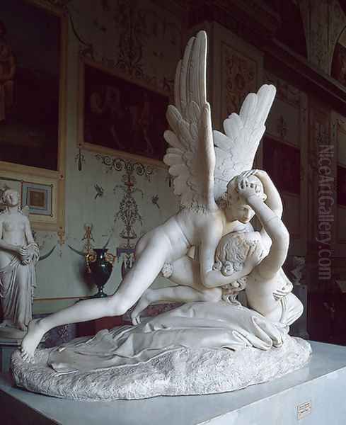 Cupid and Psyche II Oil Painting by Antonio Canova