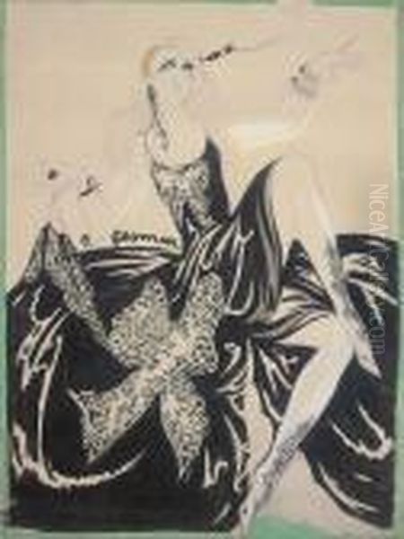 Mistinguett Oil Painting by Charles, Carl Gesmar