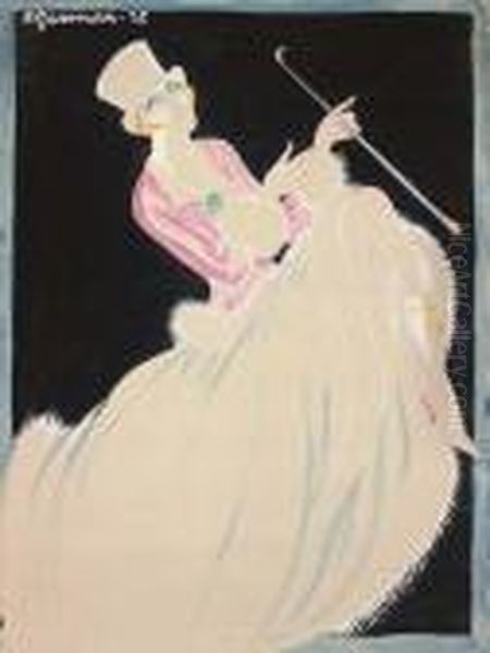 Mistinguett Oil Painting by Charles, Carl Gesmar