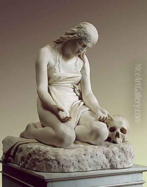 The Repentant Mary Magdalene Oil Painting by Antonio Canova