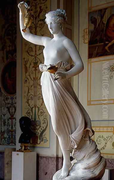 Hebe I Oil Painting by Antonio Canova