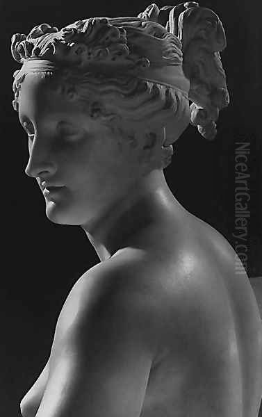 Venere Vincitrice [detail] (or Pauline Bonaparte as Venus) Oil Painting by Antonio Canova