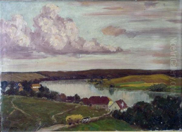 Paysage Oil Painting by Fritz Geyer