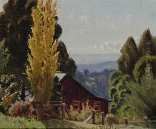 View From The Farmhouse by Robert Edgar Taylor Ghee