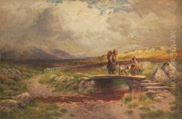 Shepherds Oil Painting by Peter Ghent