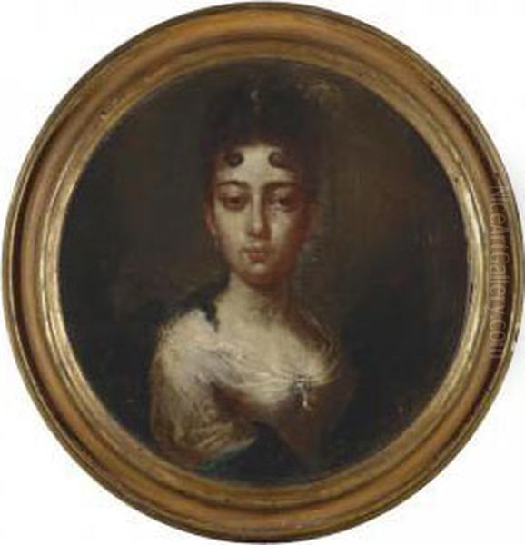 Portrait Of A Lady Oil Painting by Vittore Ghislandi