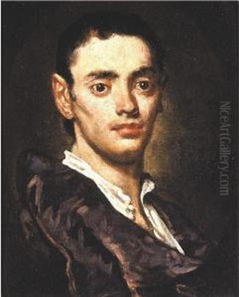 Portrait Of A Young Man Oil Painting by Vittore Ghislandi