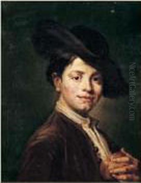 Portrait De Jeune Homme Oil Painting by Vittore Ghislandi