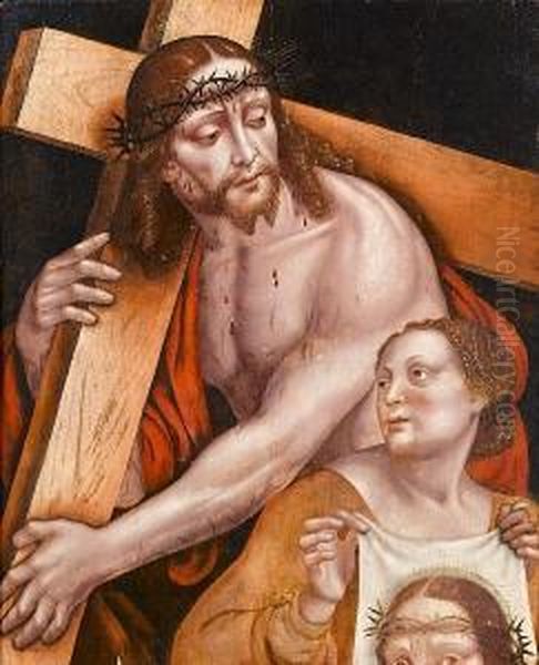 Christ Bearing The Cross With Saint Veronica Oil Painting by Giampietrino