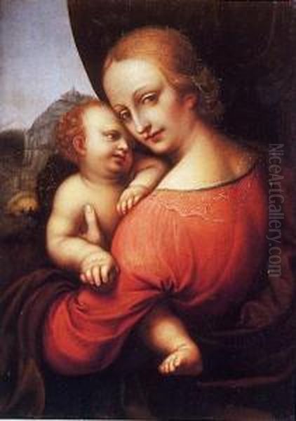 Madonna With Child. Oil Painting by Giampietrino