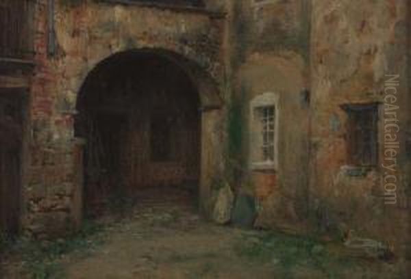 Portico Ad Andrate Oil Painting by Giovanni Giani