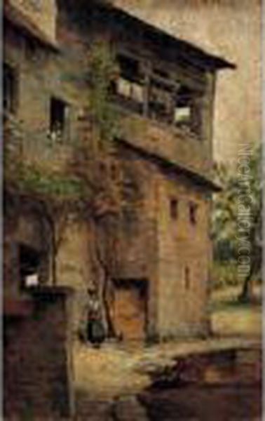 In Cortile Oil Painting by Giovanni Giani