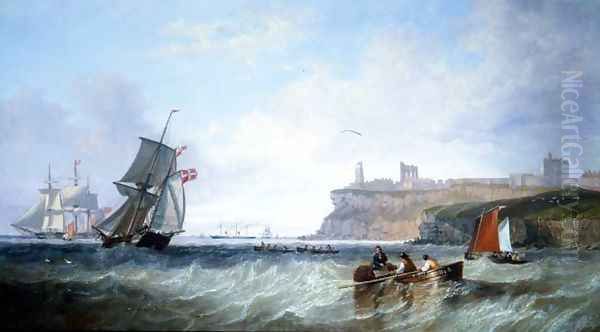 Tynemouth Oil Painting by James Wilson Carmichael